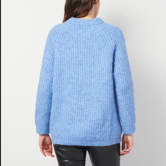 ❄️ Zara Wool & Alpaca Knit Oversized Cardigan Jacket | Size S | Like New - Picture 3 of 9